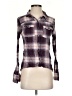 Assorted Brands 100% Cotton Plaid Purple Long Sleeve Button-Down Shirt Size S - photo 1