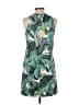 Unbranded 100% Polyester Tropical Green Cocktail Dress Size S - photo 2
