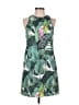 Unbranded 100% Polyester Tropical Green Cocktail Dress Size S - photo 1