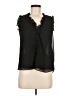 Laundry by Shelli Segal 100% Polyester Black Sleeveless Blouse Size M - photo 1