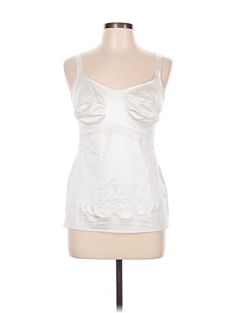 Pre-owned Ruby Ribbon Sleeveless Top Silver Sweetheart Neckline Tops