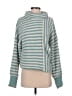 C'isa Stripes Teal Turtleneck Sweater Size S - photo 1