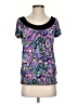 AB Studio Paisley Purple Short Sleeve T-Shirt Size S - photo 1