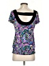 AB Studio Paisley Purple Short Sleeve T-Shirt Size S - photo 2