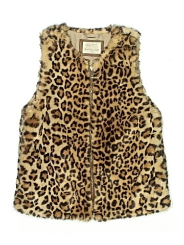 Zara Faux Fur Vest (view 1)