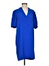 J.Crew 100% Polyester Solid Blue Casual Dress Size 4 - photo 1