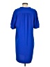 J.Crew 100% Polyester Solid Blue Casual Dress Size 4 - photo 2