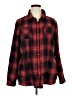 Unbranded Plaid Red Long Sleeve Button-Down Shirt Size XL - photo 1