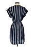 New Glory 100% Polyester Stripes Blue Casual Dress Size S - photo 2