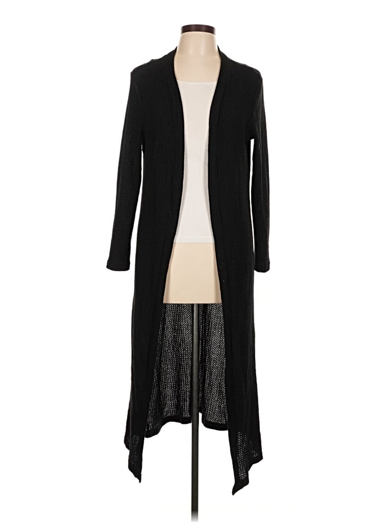 Pre-owned Shein Curve Cardigan Sweater In Black