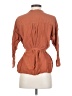 Uniqlo Brown 3/4 Sleeve Button-Down Shirt Size S - photo 2