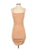 Shein Solid Tan Cocktail Dress Size 2 - photo 1