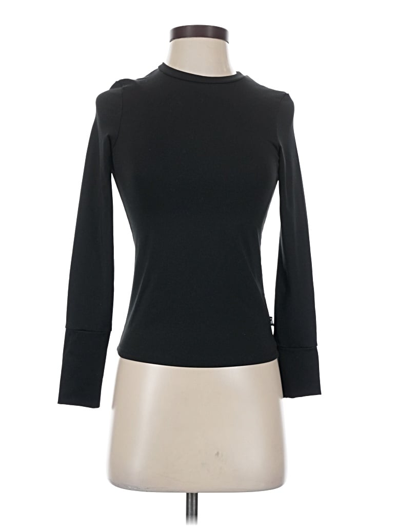 Pre-owned Terez Long Sleeve Turtleneck In Black