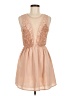Forever 21 100% Polyester Tan Cocktail Dress Size M - photo 1