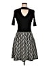 Candie's Chevron-herringbone Black Cocktail Dress Size M - photo 1