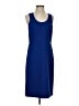 Ann Taylor Solid Blue Casual Dress Size 4 - photo 1