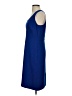 Ann Taylor Solid Blue Casual Dress Size 4 - photo 5