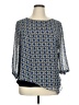 AB Studio 100% Polyester Blue 3/4 Sleeve Blouse Size XL - photo 1