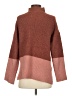 Olive and Oak Color Block Brown Turtleneck Sweater Size XS - photo 2