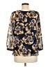 CAbi 100% Polyester Blue 3/4 Sleeve Blouse Size M - photo 2