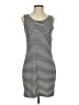 Aqua Stripes Black Casual Dress Size S - photo 1