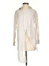 Zara Ivory Long Sleeve Button-Down Shirt Size XS - photo 1
