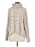 Moon & Madison Tweed Ivory Turtleneck Sweater Size M - photo 1