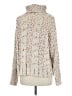 Moon & Madison Tweed Ivory Turtleneck Sweater Size M - photo 2