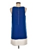 Oleg Cassini 100% Polyester Color Block Blue Casual Dress Size 6 - photo 2