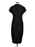 Connected Apparel 100% Polyester Solid Black Casual Dress Size 8 - photo 2