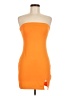 Shein Solid Orange Cocktail Dress Size 6 - photo 1