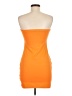 Shein Solid Orange Cocktail Dress Size 6 - photo 2