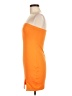 Shein Solid Orange Cocktail Dress Size 6 - photo 5