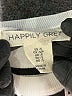 Happily Grey Stripes Ivory Short Sleeve Turtleneck Size S - photo 4