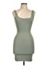 Love Tree Solid Green Gray Casual Dress Size L - photo 1