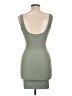 Love Tree Solid Green Gray Casual Dress Size L - photo 2