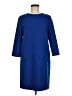 Ann Taylor Solid Blue Casual Dress Size 6 (tall) - photo 1