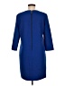 Ann Taylor Solid Blue Casual Dress Size 6 (tall) - photo 2