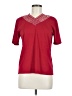 Compliments Red Short Sleeve Top Size M - photo 1