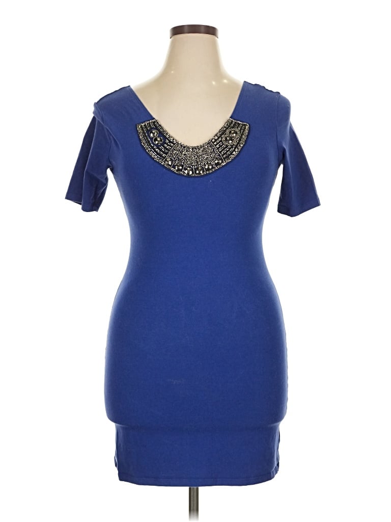 Pre-owned Xhilaration Cocktail Dress In Blue