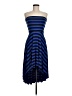 Studio Y Stripes Blue Casual Dress Size M - photo 1