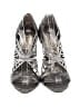 Badgley Mischka Gray Black Heels Size 8 1/2 - photo 2