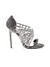 Badgley Mischka Gray Black Heels Size 8 1/2 - photo 1