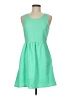 Everly 100% Polyester Solid Green Casual Dress Size M - photo 1