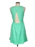 Everly 100% Polyester Solid Green Casual Dress Size M - photo 2