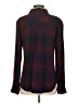 Rails 100% Rayon Plaid Burgundy Long Sleeve Blouse Size S - photo 2
