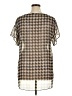 Sweet Claire Houndstooth Tan Short Sleeve Blouse Size XL (estimated) - photo 2