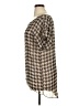 Sweet Claire Houndstooth Tan Short Sleeve Blouse Size XL (estimated) - photo 5