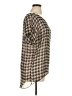 Sweet Claire Houndstooth Tan Short Sleeve Blouse Size XL (estimated) - photo 4