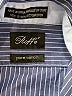 Roffe 100% Cotton Stripes Blue Long Sleeve Button-Down Shirt Size 10 - photo 4
